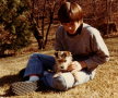 1981- Eric Bell and his dog Gretel