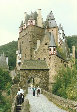 610 Orrin and Joe, Burg Eltz, along the Moselle River, Germany