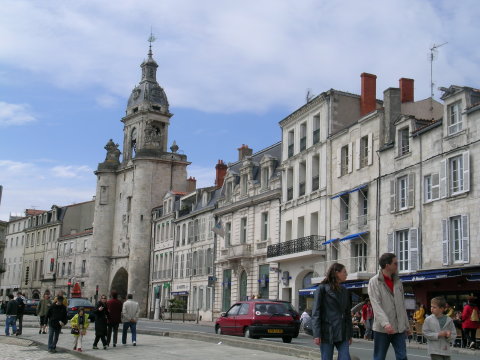 DSCN6774 Old Port with clock tower, La Rochelle