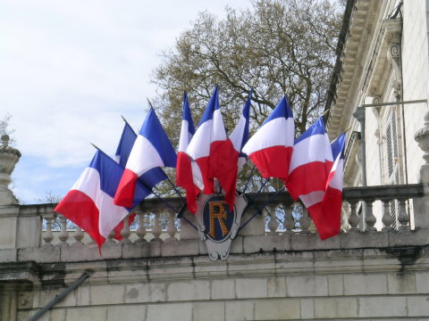 DSCN6794 Flags at the Prefecture (police), La Rochelle