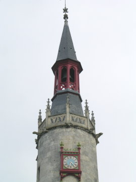 DSCN6876b Tower on Hotel de Ville (city hall), La Rochelle