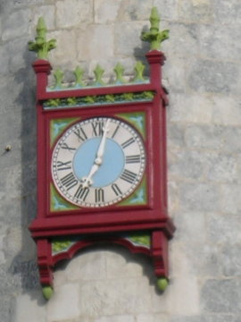 DSCN6876c Clock on Hotel de Ville (city hall), La Rochelle