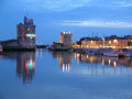 DSCN7168 Old port at night, La Rochelle