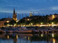 DSCN7177 Old port at night, La Rochelle