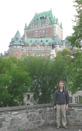 P1080838 Joe by Chateau Frontenac hotel, upper town, Quebec