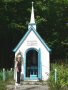 P1080862 Mary Ann by roadside chapel, north of Quebec City