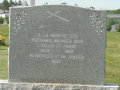 P1090121 Monument to remains of those buried beneath church from 1830-1882, reburied in 1962, Sorel cemetary