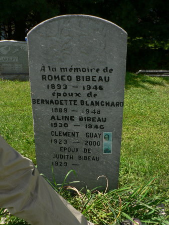 P1090013 Bibeau tombstones, Saint-Francois-Xavier, Saint-Francois-du-Lac (10)