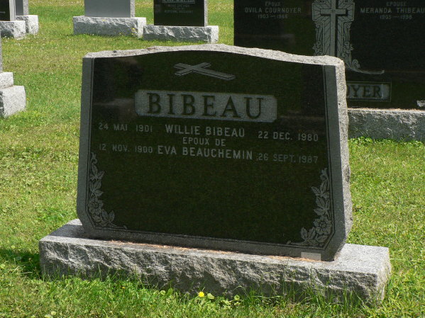 P1090013 Bibeau tombstones, Saint-Francois-Xavier, Saint-Francois-du-Lac (19)