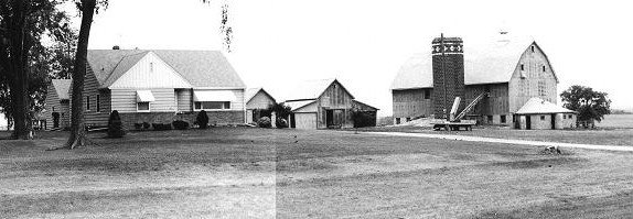 090 Werner and Emily Dahlheimer farm, Rogers, MN, 1960-70  - panorama